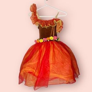 Star Styled Dance Costume Ballet Halloween Flowers Outfit Size Child Medium